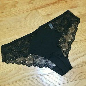 Cacique cheeky black lace strappy panties 18/20